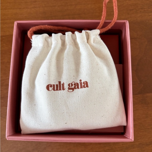 cult gaia Hammered Gold Link Collar Necklace - Picture 3 of 7